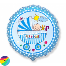 Folija balon - It's a boy fantek v vozičku Folija balon - It's a boy fantek v vozičku